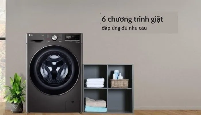 6 chương trình giặt đa dạng